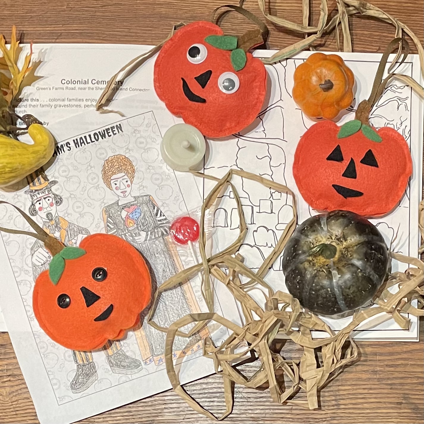 Felt pumpkin crafting kits